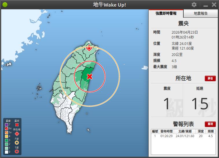 地震速報圖